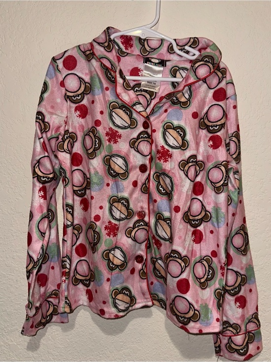Bobby Jack Other - Y2K NWT 2008 Bobby Jack Pink Monkey Print Bubble gum Pajama Top Size 7/8